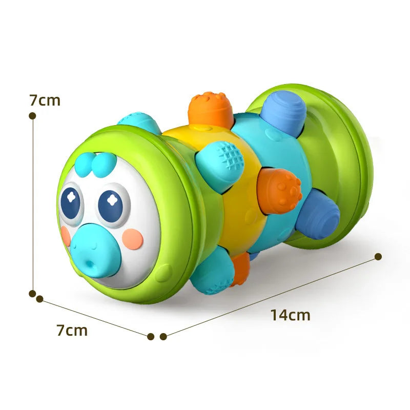 Inflatable Baby Crawling Roller Toy – Rattles & Educational Fitness Toy for 6–12 Months