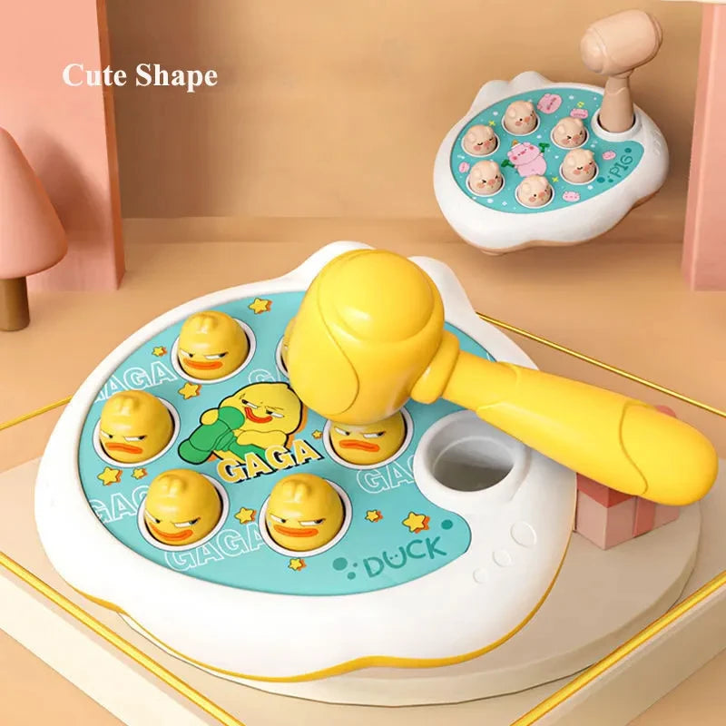 Montessori Duck/Frog/Pig baby puzzle with hammer