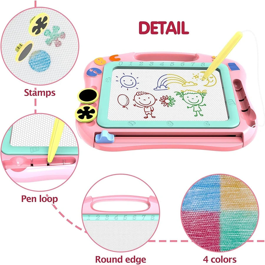 Magnetic Drawing Board – Erasable Doodle & Writing Pad Educational Toy for Kids