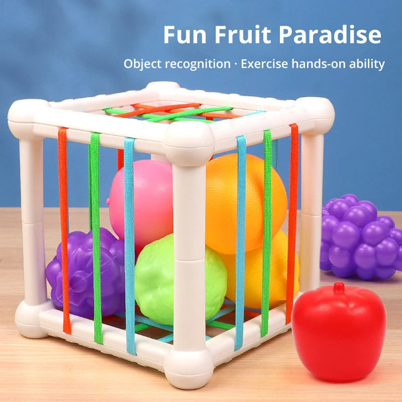7-Piece Educational Cube Stacking & Matching Toy Set for Kids