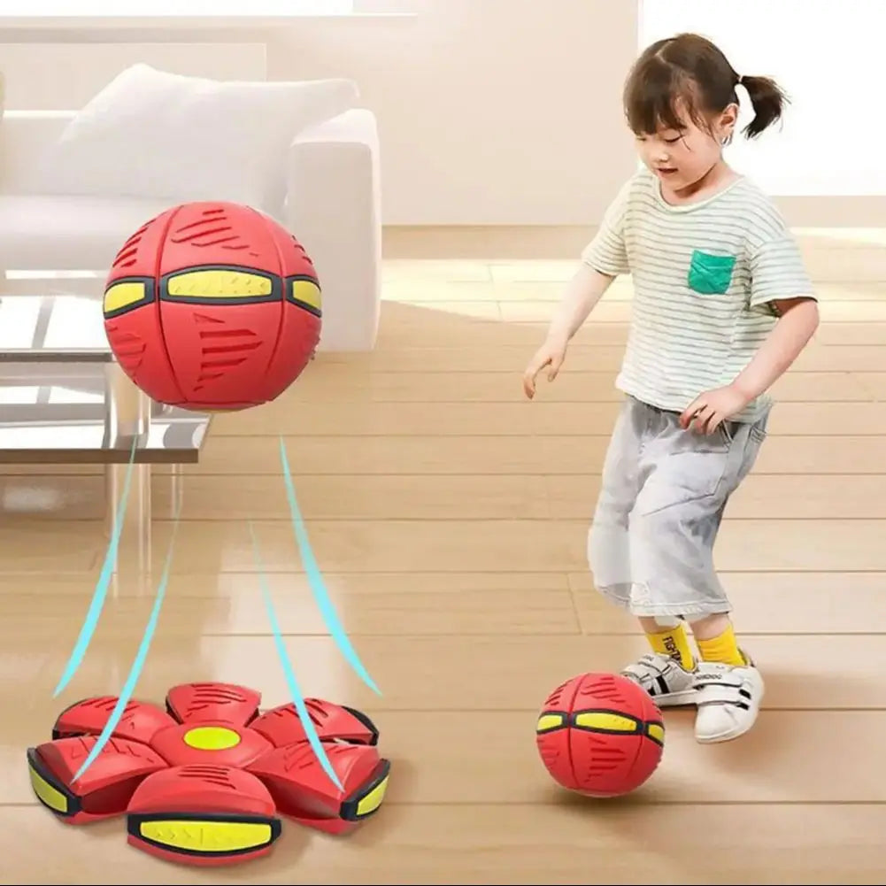 Transformable Flying Saucer Ball – Magic Bouncing Toy for Kids, Parents & Pets
