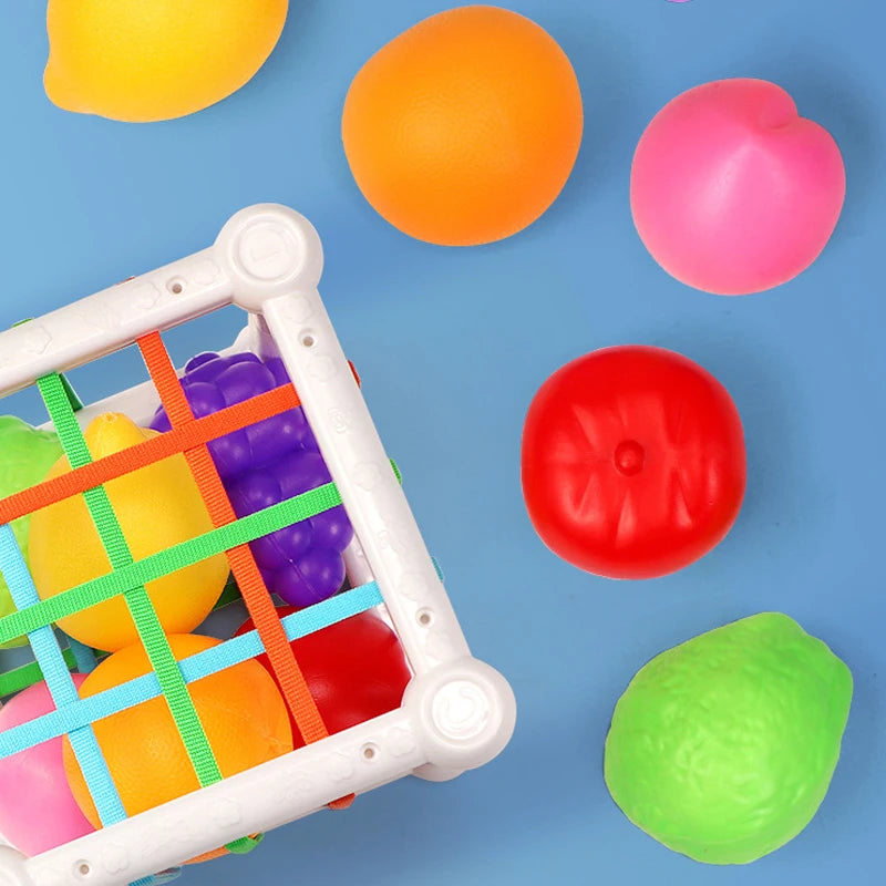 7-Piece Educational Cube Stacking & Matching Toy Set for Kids