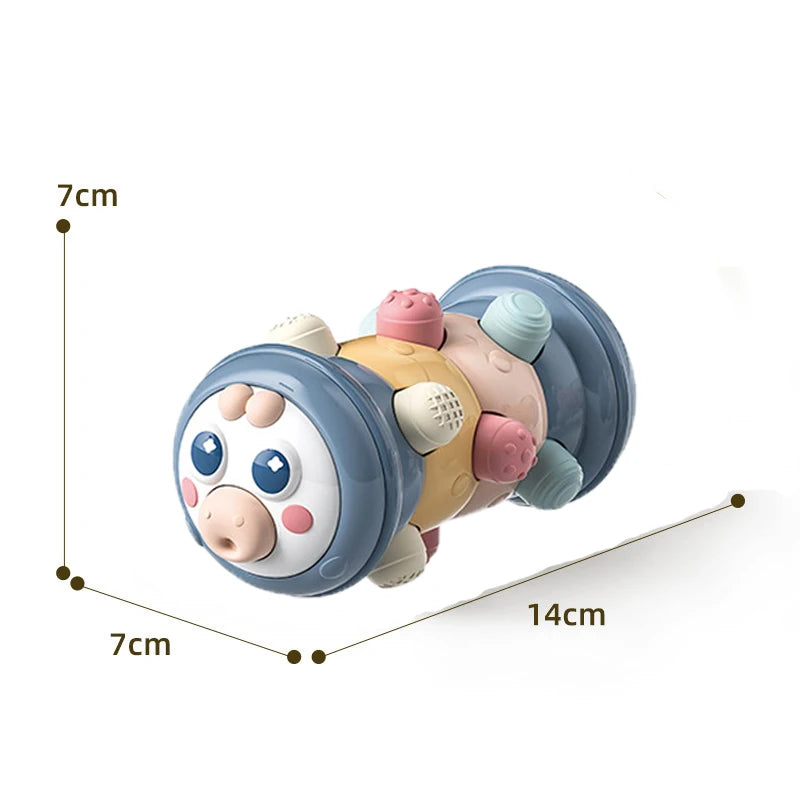 Inflatable Baby Crawling Roller Toy – Rattles & Educational Fitness Toy for 6–12 Months