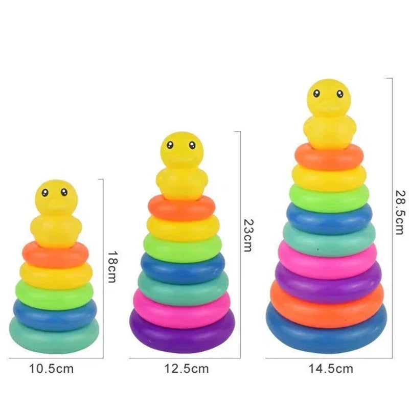 Montessori baby rolling ball tower – educational stacking track toy