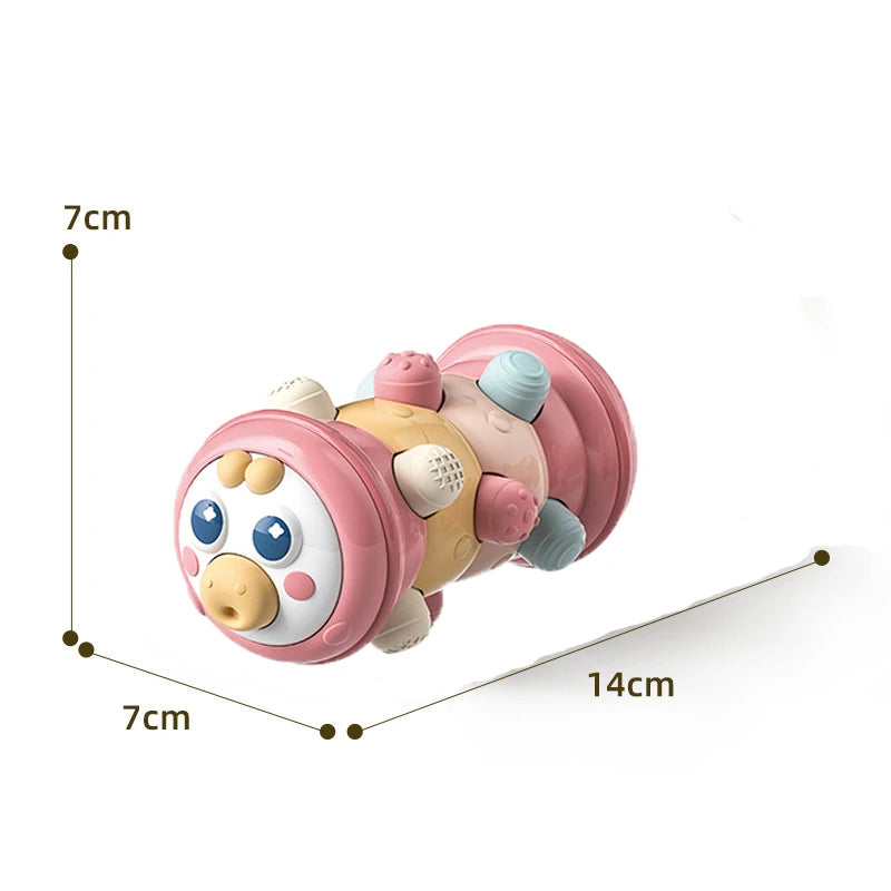 Inflatable Baby Crawling Roller Toy – Rattles & Educational Fitness Toy for 6–12 Months